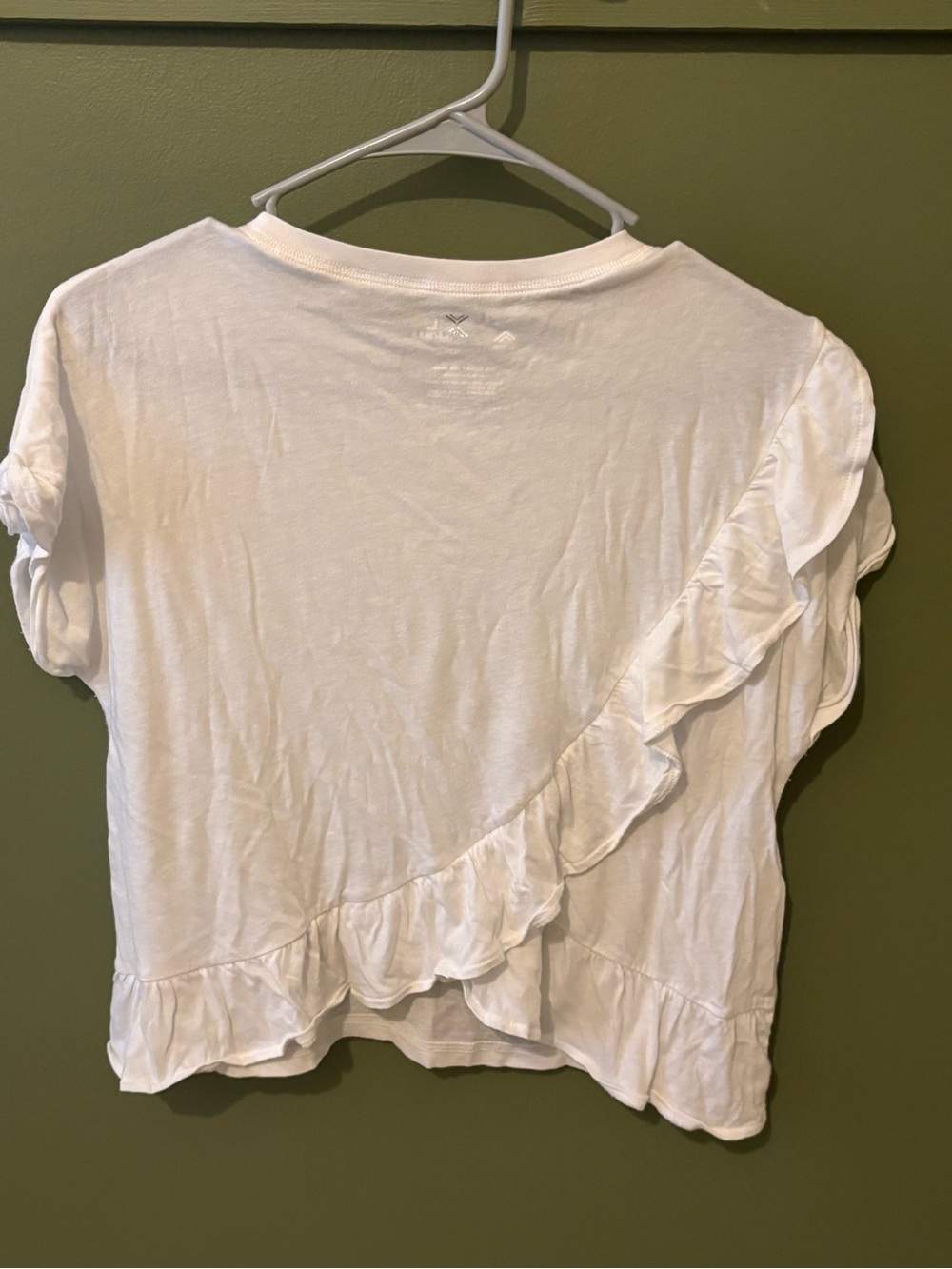 Xersion White Ruffle Active Top - Picture 5 of 6